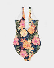 Load image into Gallery viewer, SMF Hibiscus Floral Feminine One-Piece Swimsuit