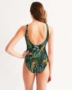 Jungle cheetah Feminine One-Piece Swimsuit