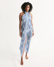 Load image into Gallery viewer, SMF Blue Paisley Tile Swim Cover Up