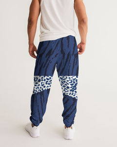 Blue Animal Fur Texture Masculine Track Pants