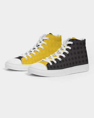 SMF Yellow Masculine Hightop Canvas Shoe