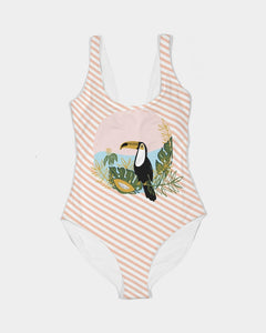 SMF Peach Flavor Feminine One-Piece Swimsuit