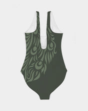 Load image into Gallery viewer, SMF Peacock Feminine One-Piece Swimsuit