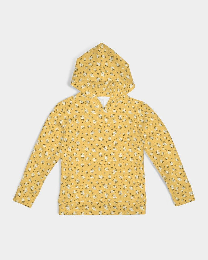 Yellow Ditsy Floral Kids Hoodie