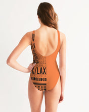 Load image into Gallery viewer, Hot Orange Feminine One-Piece Swimsuit