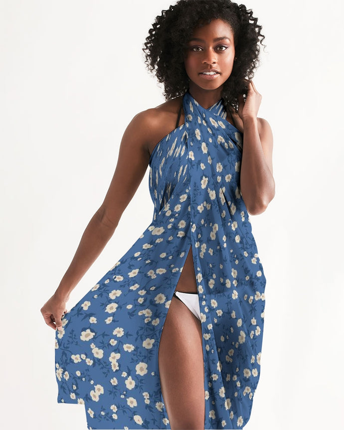 Blue Liberty Floral Swim Cover Up