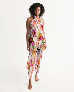 Happy Floral Swim Cover Up