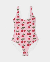 Load image into Gallery viewer, SMF Cherries Feminine One-Piece Swimsuit