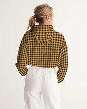 Load image into Gallery viewer, Plaid Women's Cropped Windbreaker