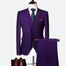 Load image into Gallery viewer, SMF 3pc Slim Fit Formal Suit