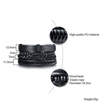 Load image into Gallery viewer, SMF 4pc Adjustable Bangle Bracelet Set