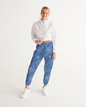 Load image into Gallery viewer, Blue Floral Women&#39;s Track Pants
