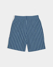 Load image into Gallery viewer, SMF Navy Blue Stripe Masculine Youth Swim Trunk