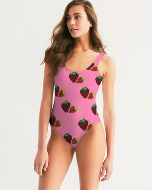 Strawberry Season Feminine One-Piece Swimsuit
