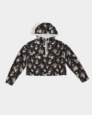 Floating Bouquet Women's Cropped Windbreaker