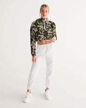 Load image into Gallery viewer, Bejeweled Floral Women&#39;s Cropped Windbreaker