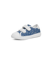 Load image into Gallery viewer, Blue Liberty Floral Kids Velcro Sneaker