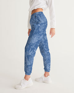 Blue Floral Women's Track Pants