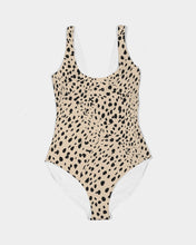Load image into Gallery viewer, SMF Cheetah Cream Feminine One-Piece Swimsuit