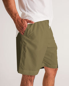 Love Olive Green Masculine Jogger Shorts