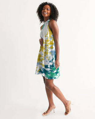 SMF Seaweed Feminine Halter Dress