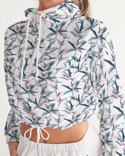 Load image into Gallery viewer, Painted Leaves Women&#39;s Cropped Windbreaker