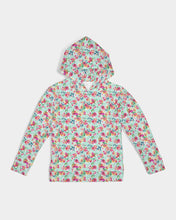 Load image into Gallery viewer, Mint Happy Floral Kids Hoodie