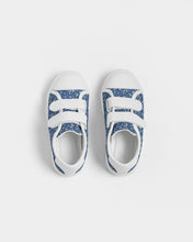 Load image into Gallery viewer, Blue Liberty Floral Kids Velcro Sneaker