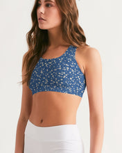 Load image into Gallery viewer, Blue Liberty Floral Women&#39;s Seamless Sports Bra