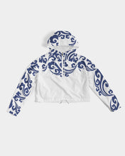 Load image into Gallery viewer, Lucky Clouds Women's Cropped Windbreaker