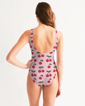 Load image into Gallery viewer, SMF Cherries Feminine One-Piece Swimsuit