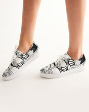 Load image into Gallery viewer, SMF Retro Comic Feminine Lace Up Canvas Shoe