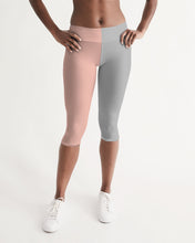 Load image into Gallery viewer, Pop Elements On Pink Women&#39;s Mid-Rise Capri