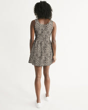 Load image into Gallery viewer, SMF Leopard Feminine Scoop Neck Skater Dress