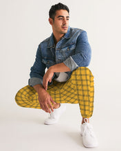 Load image into Gallery viewer, Yellow Plaid Masculine Track Pants