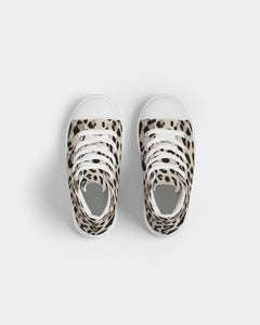 SMF Leopard Print Kids Hightop Canvas Sneakers