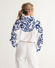 Load image into Gallery viewer, Lucky Clouds Women's Cropped Windbreaker