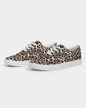Load image into Gallery viewer, SMF Leopard Print Feminine Lace Up Canvas Shoe
