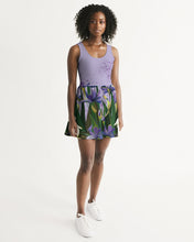 Load image into Gallery viewer, SMF Bunny And Flowers Feminine Scoop Neck Skater Dress