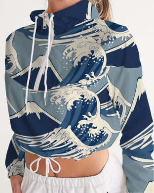 Waves Women's Cropped Windbreaker