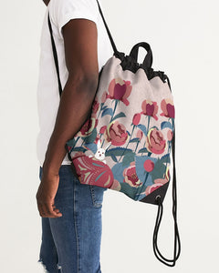 Roses Canvas Drawstring Bag