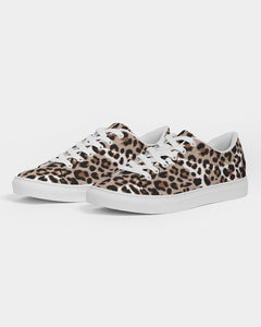 SMF Leopard Print Feminine Faux-Leather Sneaker