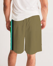Load image into Gallery viewer, Love Olive Green Masculine Jogger Shorts