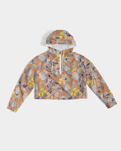 Load image into Gallery viewer, Florals Women&#39;s Cropped Windbreaker