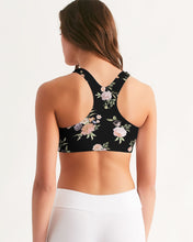 Load image into Gallery viewer, Floral Pattern Women's Seamless Sports Bra