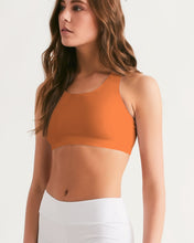 Load image into Gallery viewer, Hot Orange Women's Seamless Sports Bra