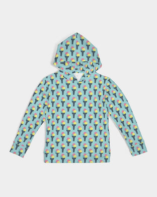 Green Ice Cream Kids Hoodie