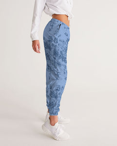 Blue Toile Floral Women's Track Pants