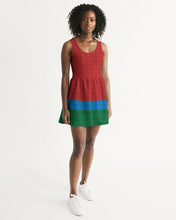 Load image into Gallery viewer, SMF Primary Color Feminine Scoop Neck Skater Dress