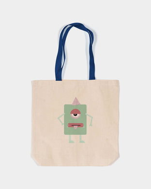 Robot Canvas Tote